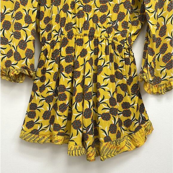 Agua Bendita Larissa Sunny Spring Romper Tropical Resort Swim Cover-Up - Large - Picture 6 of 16